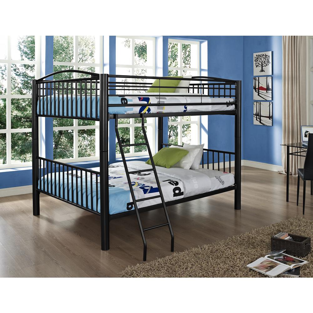 Heavy Metal Black Full Over Full Bunk Bed - Powell