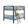 Heavy Metal Black Full Over Full Bunk Bed - Powell