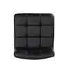 Black Quilted Faux Leather & Chrome Adjustable Height Bar Stool - Powell