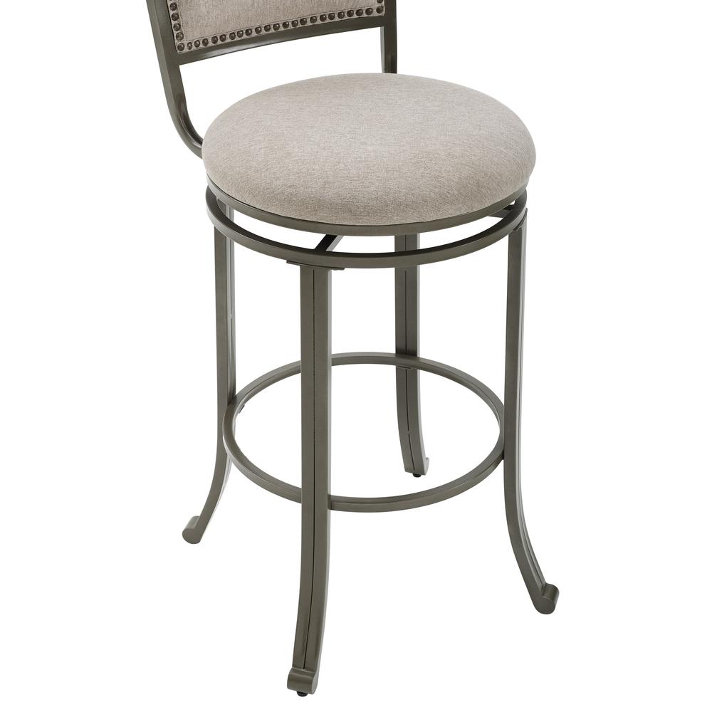 Franklin Swivel Barstool, Pewter - Powell