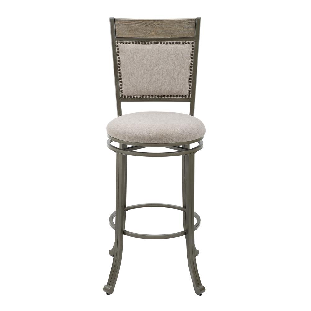 Franklin Swivel Barstool, Pewter - Powell