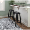 Antique Black with Sand Through Terra Cotta Bar Stool - Powell