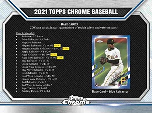 2021 Topps Chrome Baseball Jumbo Box