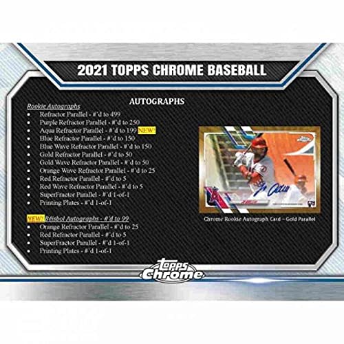 2021 Topps Chrome Baseball Jumbo Box