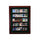 30 Card Cabinet Style Display Case with Cherry Moulding