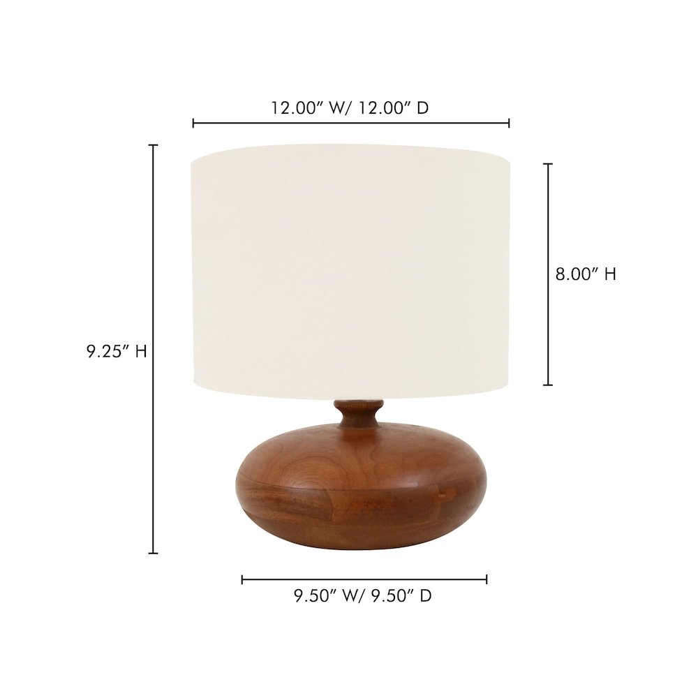 Evie Table Lamp Honey Brown - Moe’s