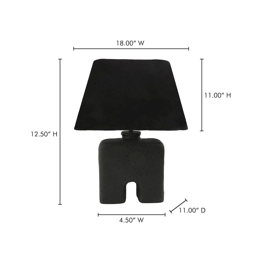Yara Table Lamp Black - Moe's