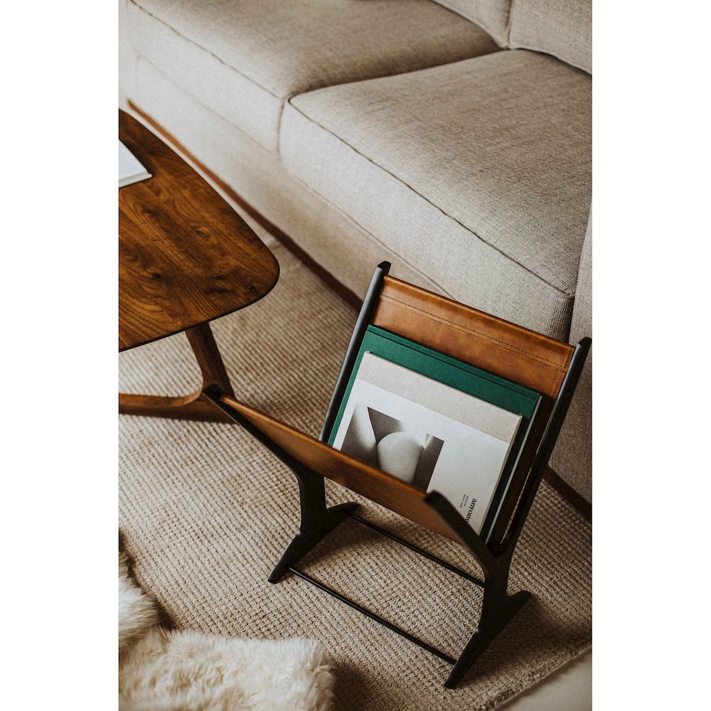 Ziff Magazine Holder Light Brown - Moe's