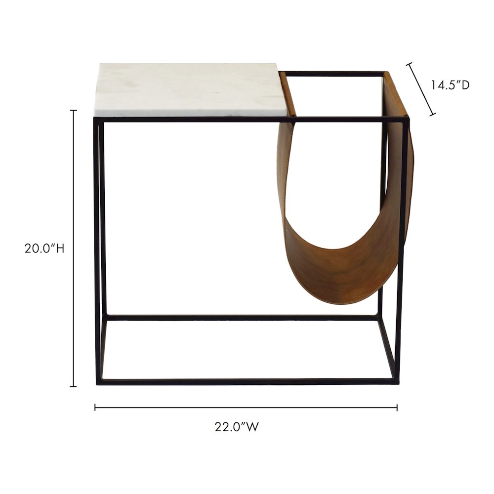 Cave Magazine Rack Brown - Moe's