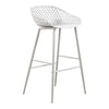 Piazza Outdoor Barstool White - Set Of Two - Moe's