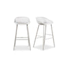 Piazza Outdoor Barstool White - Set Of Two - Moe's