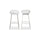 Piazza Outdoor Barstool White - Set Of Two - Moe's