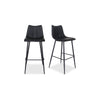 Alibi Barstool Matte Black - Set Of Two - Moe's Home Collection