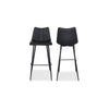 Alibi Barstool Matte Black - Set Of Two - Moe's Home Collection