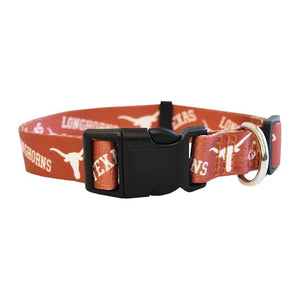 Texas Longhorns Pet Collar Size L 2024 - Little Earth