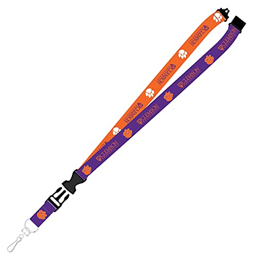 Clemson Tigers Lanyard Breakaway with Key Ring - Pro Specialties Group