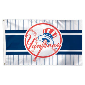 New York Yankees Flag 3x5 Deluxe Style Pinstripe Alternate Special Order - WinCraft