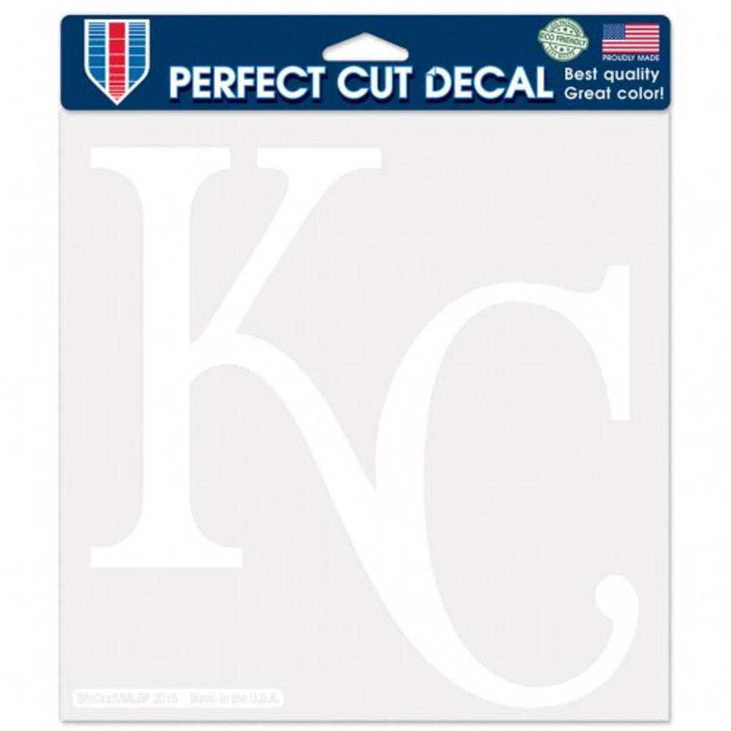 Kansas City Royals Decal 8x8 Die Cut White - Wincraft
