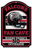 Atlanta Falcons Wood Sign - 11''x17'' Fan Cave Design - Wincraft