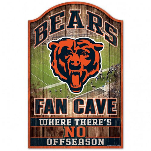 Chicago Bears Sign 11x17 Wood Fan Cave Design - WinCraft