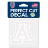 Arizona Wildcats Decal 4x4 Perfect Cut White - Wincraft