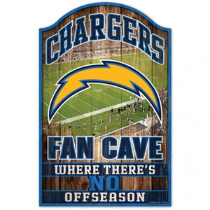 Los Angeles Chargers Sign 11x17 Wood Fan Cave Design - WinCraft