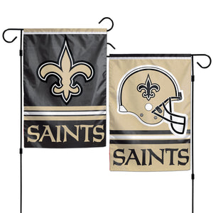 New Orleans Saints Flag 12x18 Garden Style 2 Sided - WinCraft