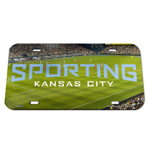 Sporting Kansas City License Plate Crystal Mirror Stadium Design - WinCraft