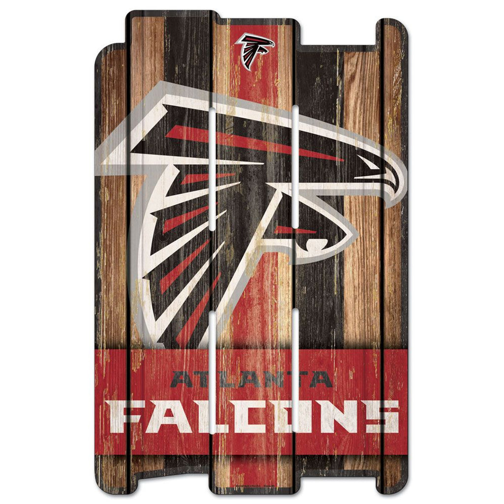 Atlanta Falcons Sign 11x17 Wood Fence Style - Wincraft