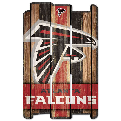Atlanta Falcons Sign 11x17 Wood Fence Style - WinCraft