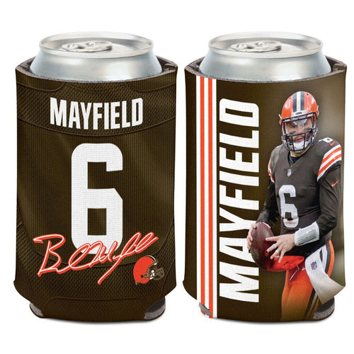 Cleveland Browns Can Cooler 12oz Baker Mayfield Design - WinCraft