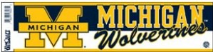 Michigan Wolverines Bumper Sticker - WinCraft