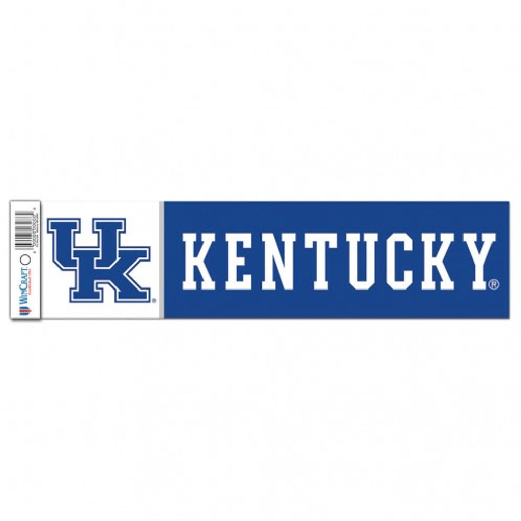Kentucky Wildcats Decal 3x12 Bumper Strip Style - Special Order - Wincraft