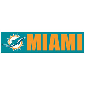 Miami Dolphins Decal Bumper Sticker - WinCraft