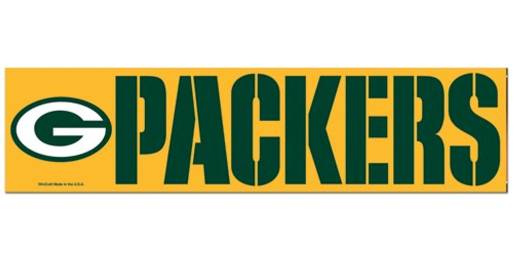 Green Bay Packers Decal Bumper Sticker - Wincraft