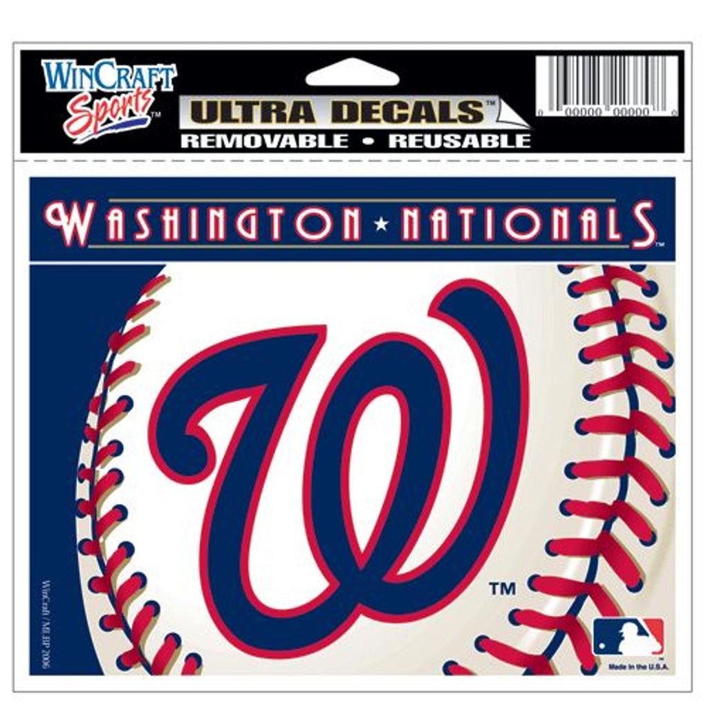 Washington Nationals Decal 5x6 Ultra Color - Wincraft