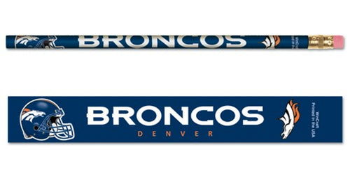 Denver Broncos Pencil 6 Pack - WinCraft