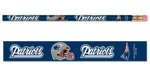 New England Patriots Pencil 6 Pack - WinCraft