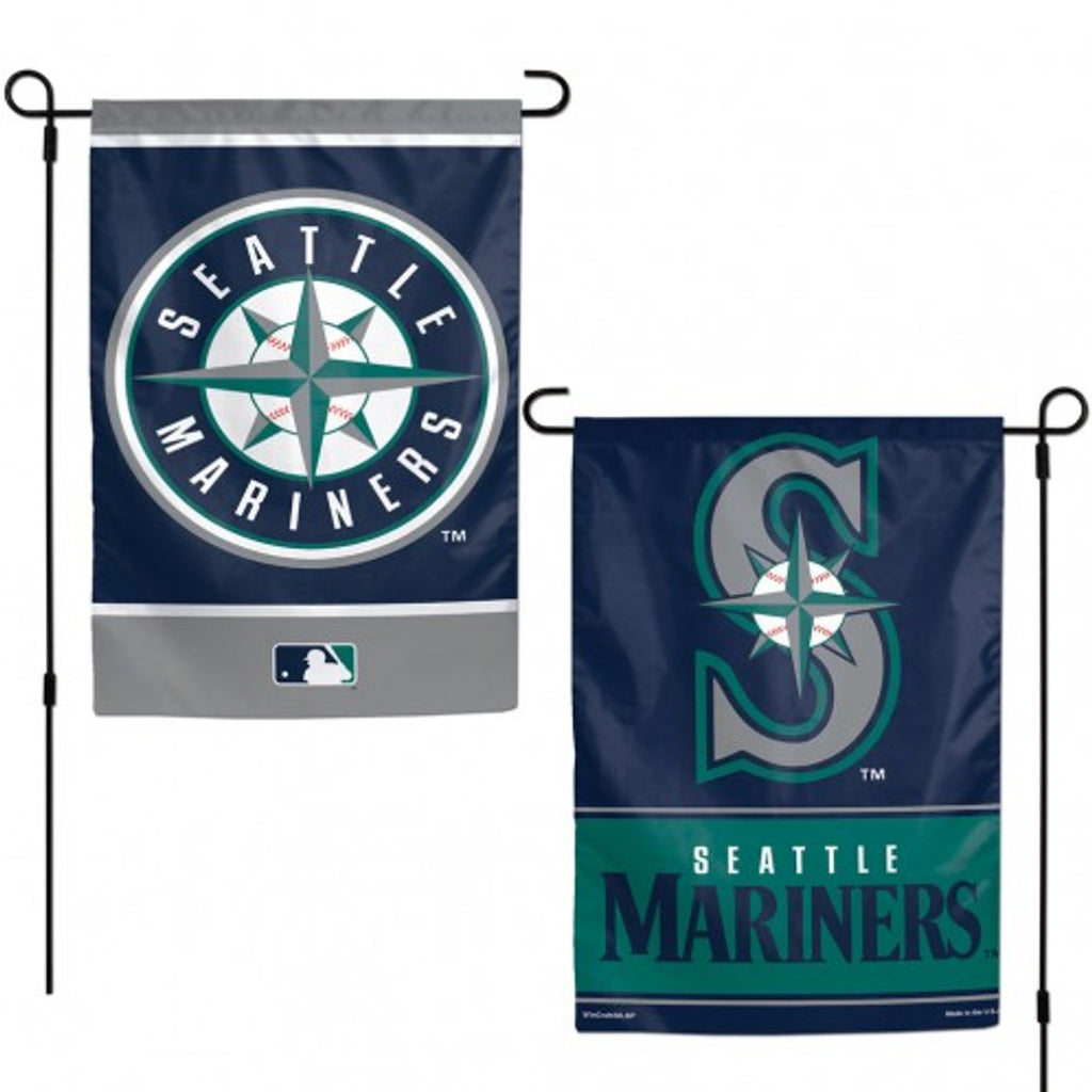 Seattle Mariners Flag 12x18 Garden Style 2 Sided - Special Order - Wincraft