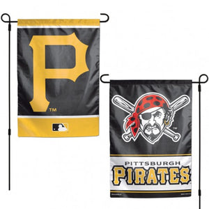 Pittsburgh Pirates Flag 12x18 Garden Style 2 Sided - WinCraft