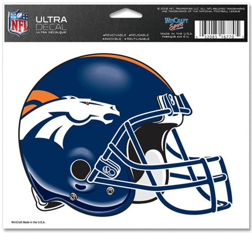 Denver Broncos Decal 5x6 Ultra Color - WinCraft