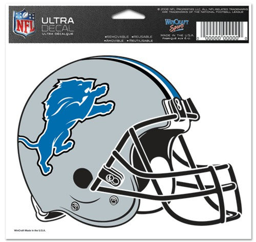 Detroit Lions Decal 5x6 Multi Use Color - WinCraft