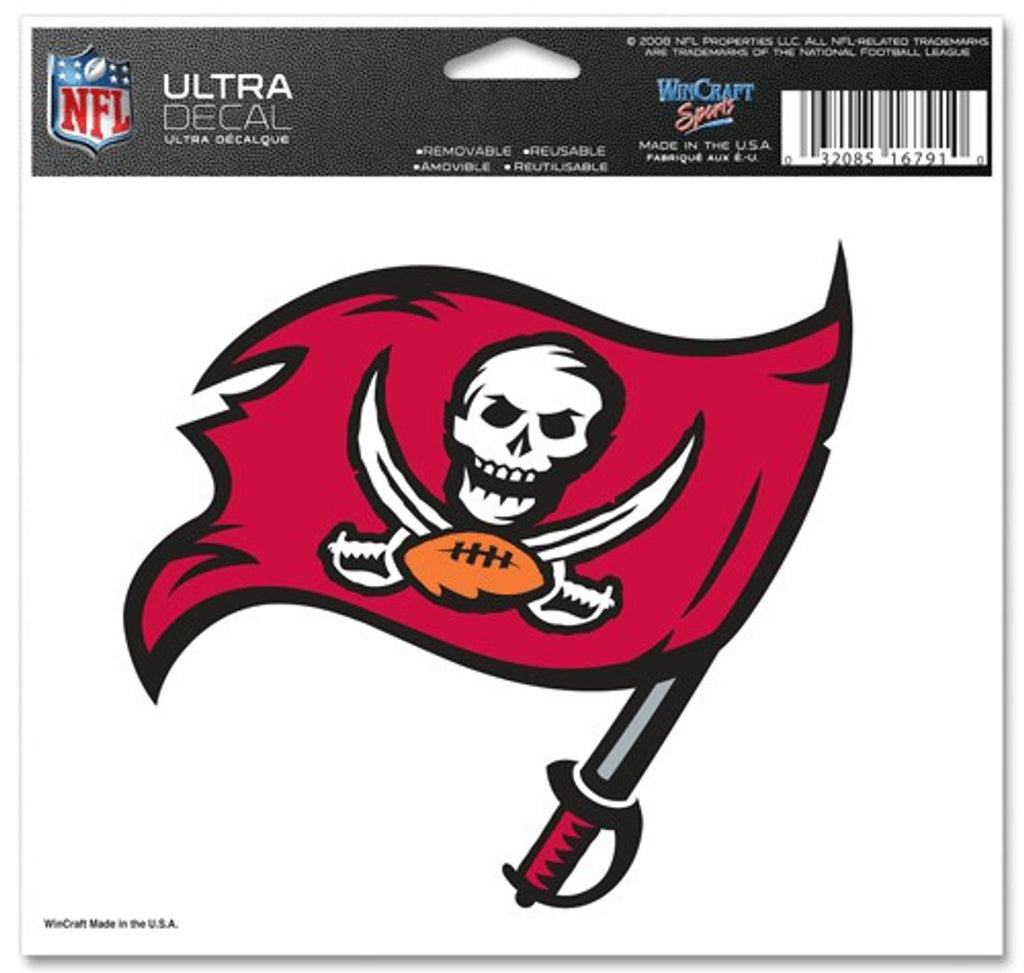 Tampa Bay Buccaneers Decal 5x6 Ultra Color - Wincraft