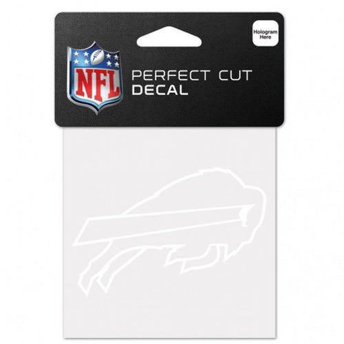Buffalo Bills Decal 4x4 Perfect Cut White - WinCraft