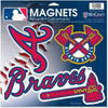 Atlanta Braves Magnet 11x11 Vinyl Set of 3 - WinCraft
