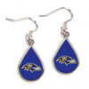Baltimore Ravens Earrings Tear Drop Style - Special Order - Wincraft