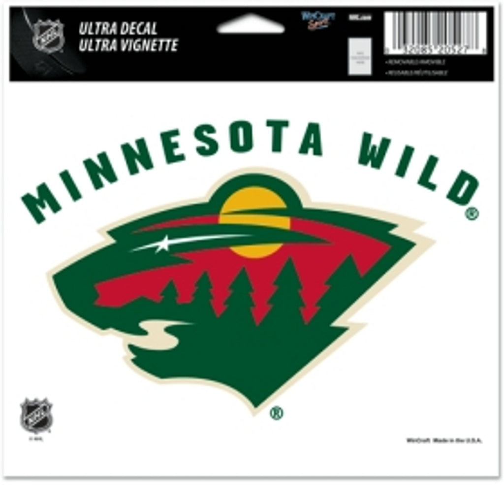 Minnesota Wild Decal 5x6 Ultra Color - Wincraft