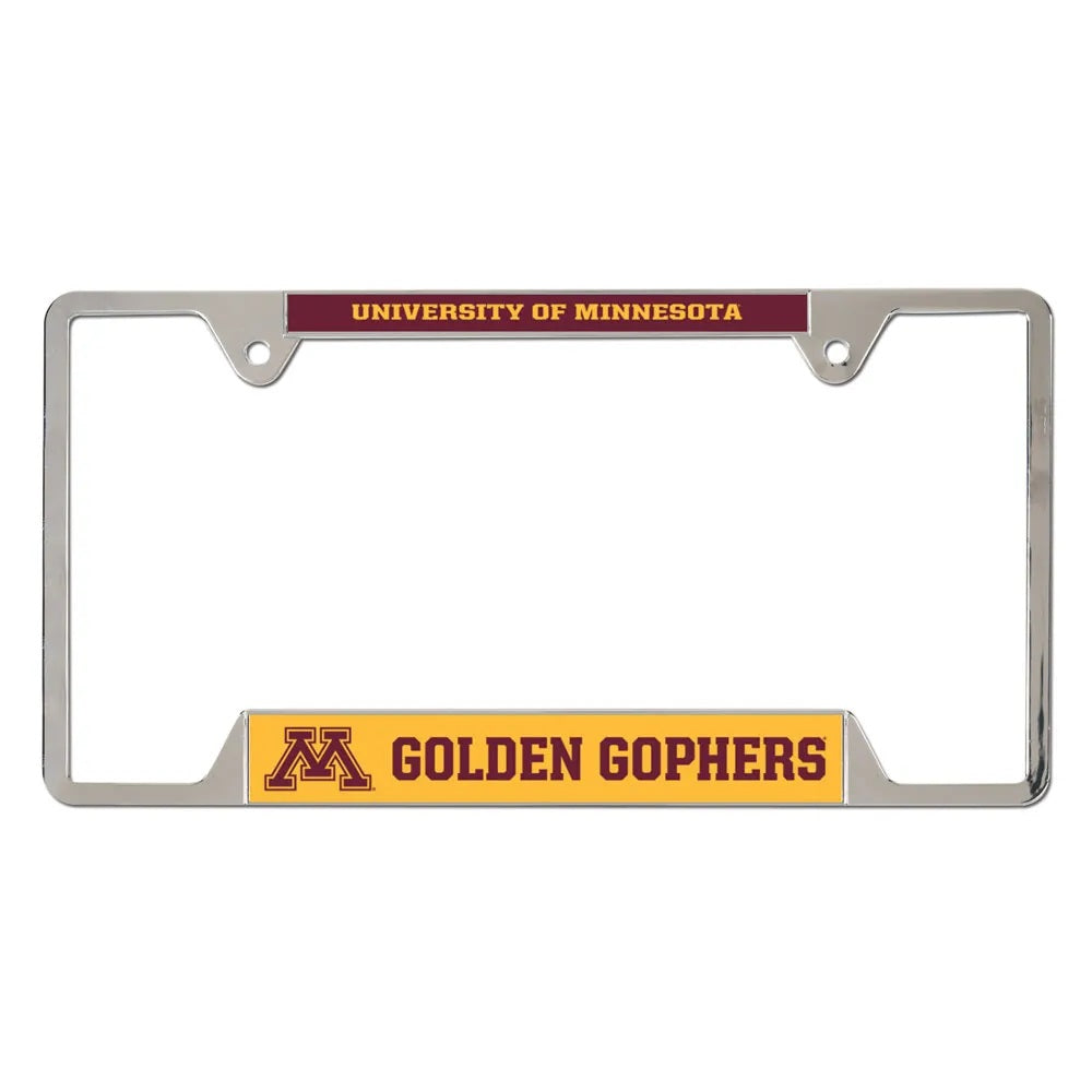 Minnesota Golden Gophers License Plate Frame Metal - Special Order - WinCraft