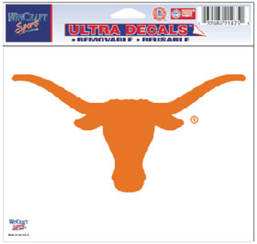 Texas Longhorns Decal 5x6 Ultra Color - Wincraft