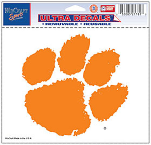 Clemson Tigers Decal 5x6 Ultra Color - WinCraft